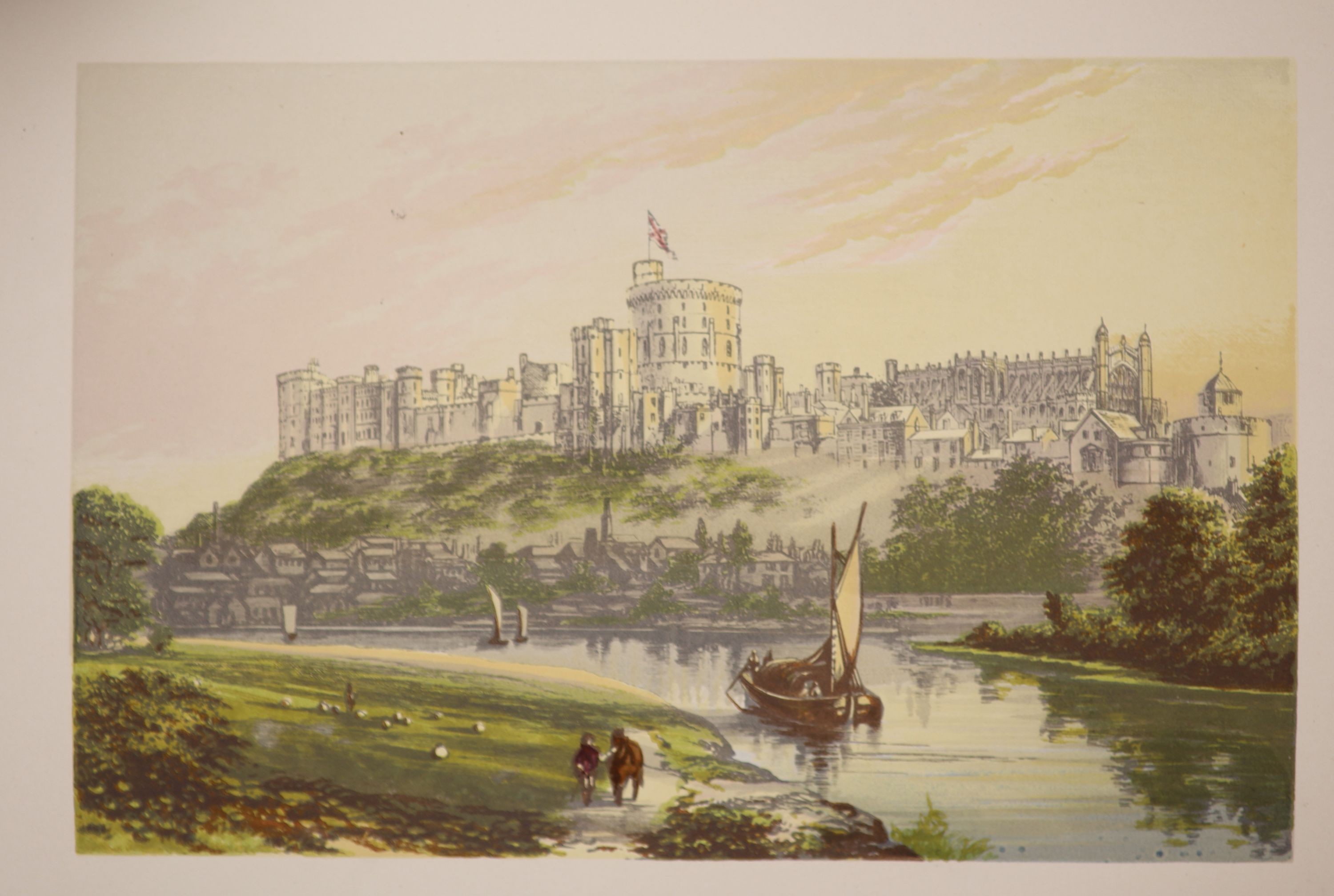 Morris, Rev. F.O [editor] - A Series of Picturesque Views of Seats of the Noblemen and Gentlemen of Great Britain and Ireland…Complete with 234 coloured plates (each with a guard) and 6, coloured, title page vignettes. L